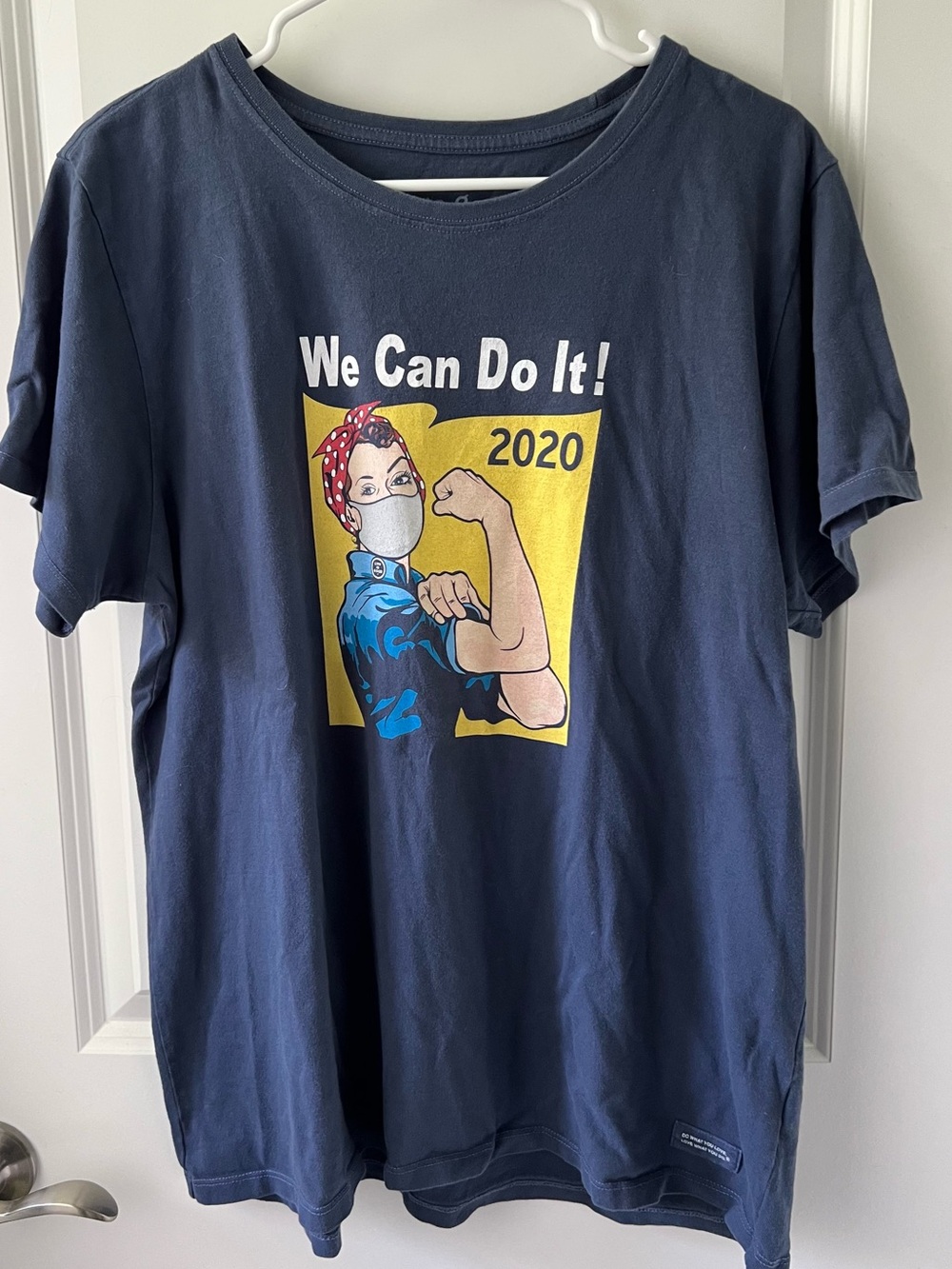 Graphic women’s Navy Blue 'We Can Do It!' T-Shirt